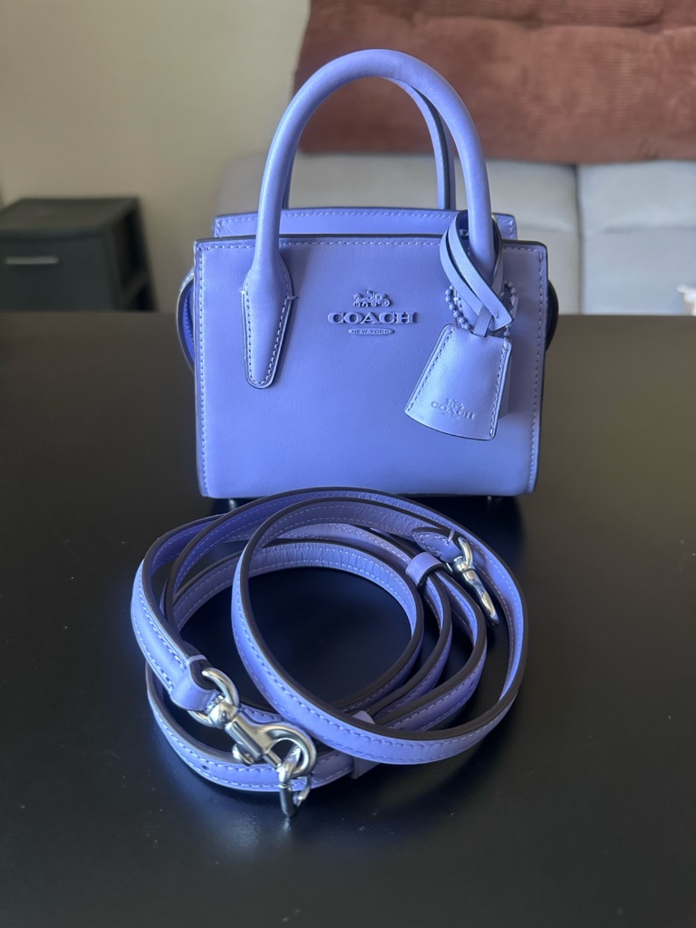 Coach Mini Satchel in Lavender Purple